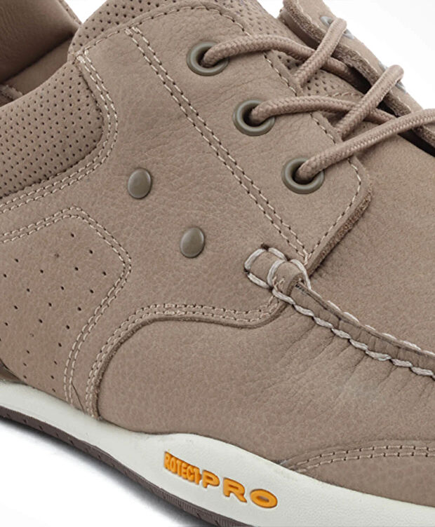 Erkek Vizon Hakiki Deri Marine Ayakkabı - 4