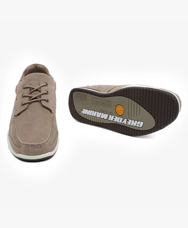 Erkek Vizon Hakiki Deri Marine Ayakkabı - 6