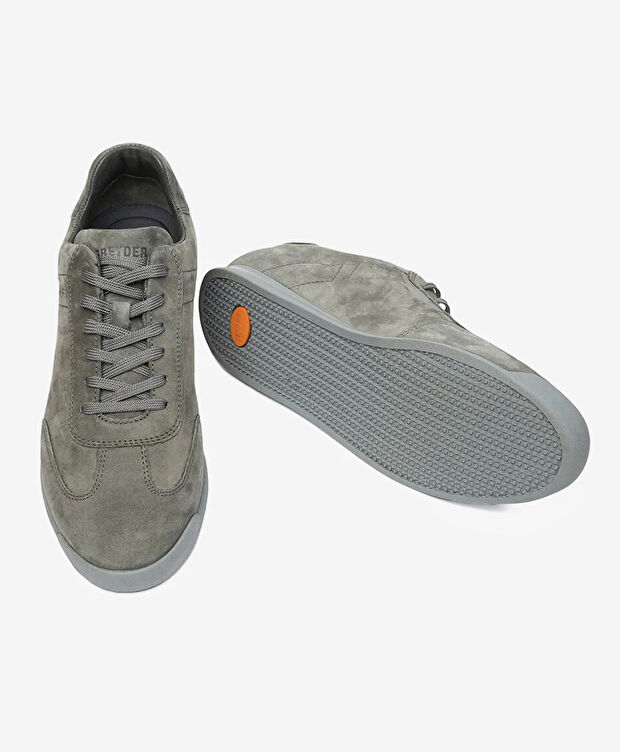 Erkek Gri Hakiki Deri Casual Ayakkabı - 6