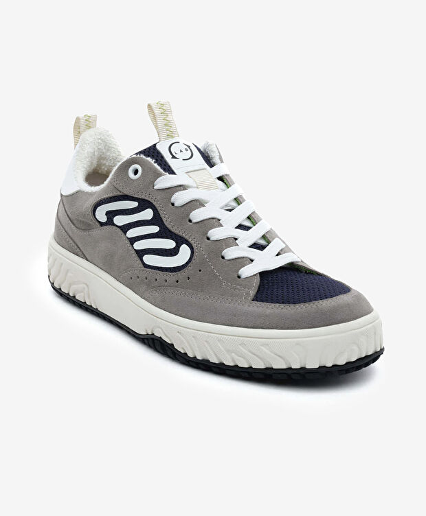 Erkek Mavi Hakiki Deri Sneaker Ayakkabı - 2