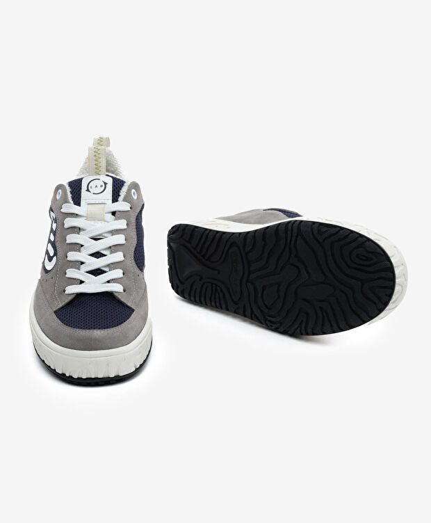 Erkek Mavi Hakiki Deri Sneaker Ayakkabı - 5