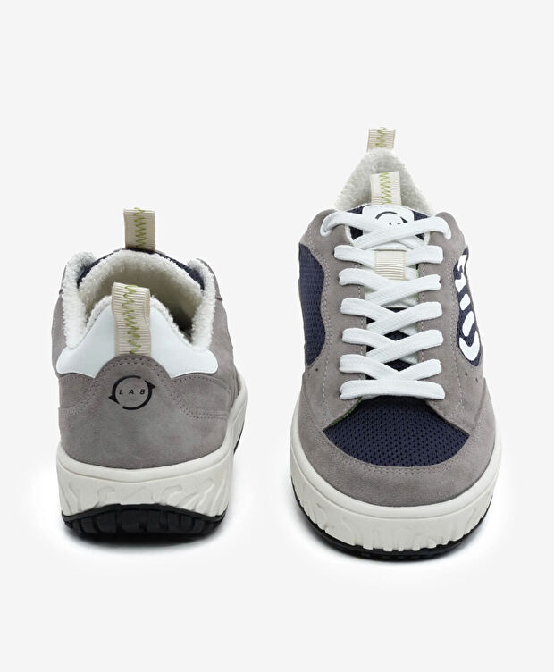 Erkek Mavi Hakiki Deri Sneaker Ayakkabı - 6