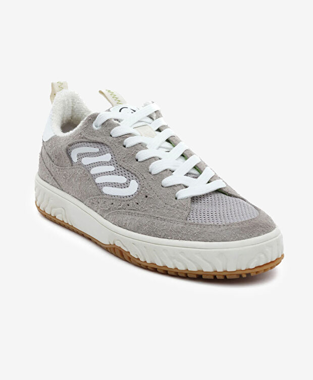 Erkek Gri Hakiki Deri Sneaker Ayakkabı - 2