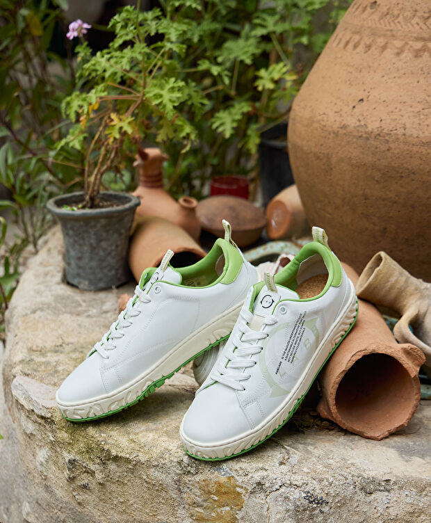 Greyder LAB Erkek Beyaz Hakiki Deri Sneaker Ayakkabı - 9
