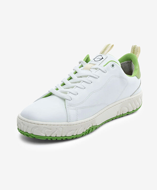 Erkek Beyaz Hakiki Deri Sneaker Ayakkabı - 3