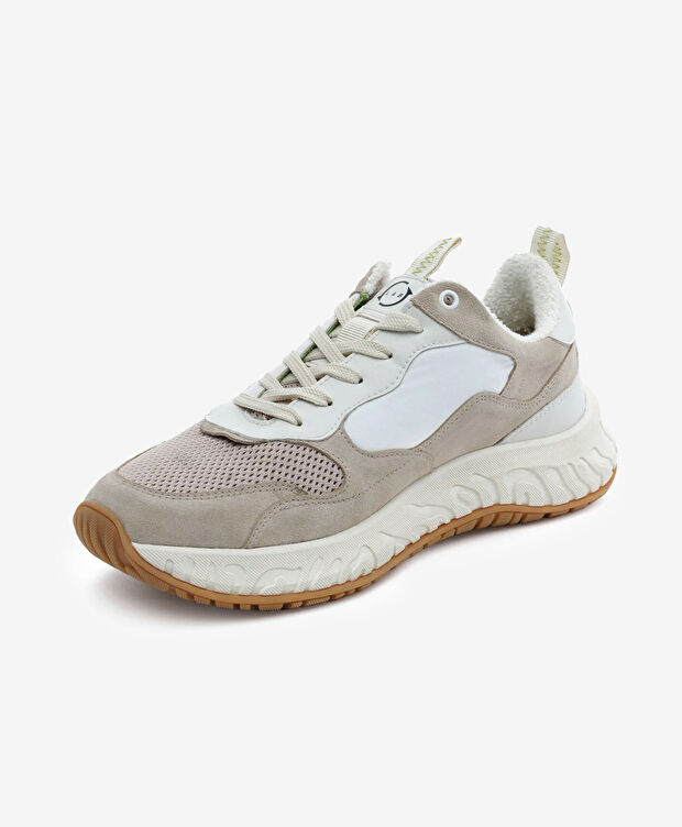 Erkek Ekru Hakiki Deri Spor Ayakkabı - 3