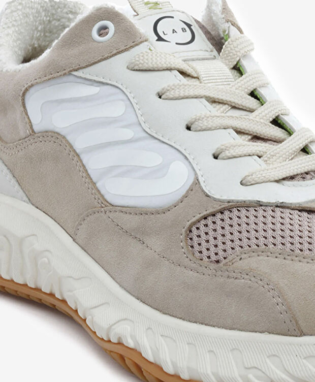 Erkek Ekru Hakiki Deri Spor Ayakkabı - 5