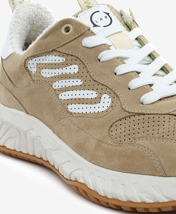 Erkek Bej Hakiki Deri Spor Ayakkabı - 5