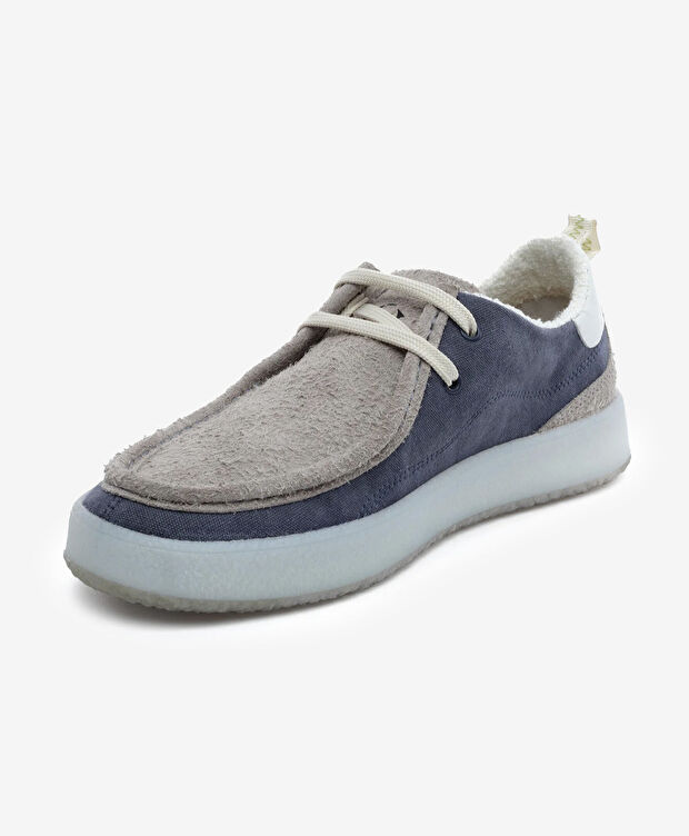 Erkek Mavi Hakiki Deri Casual Ayakkabı - 3