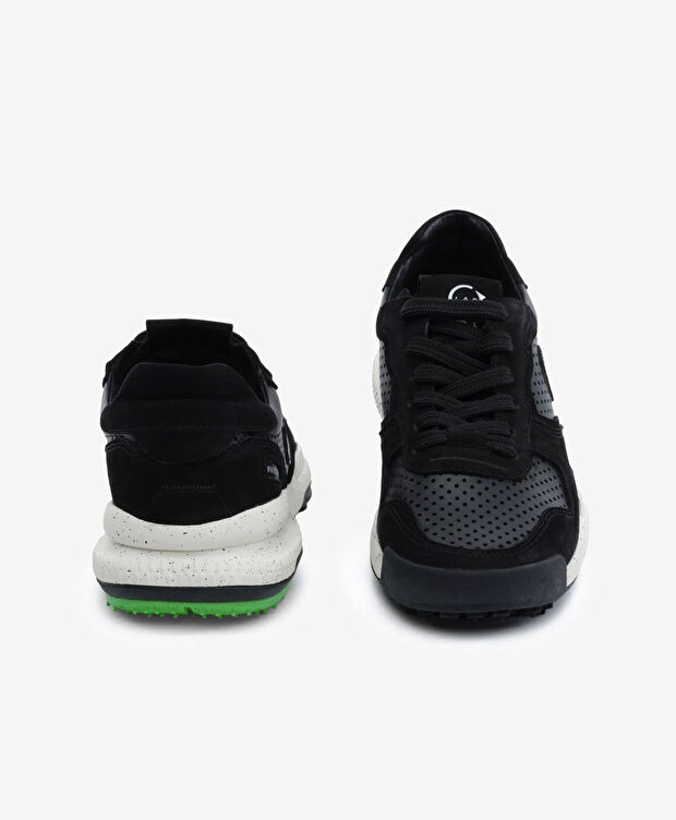 Erkek Siyah Hakiki Deri Spor Ayakkabı - 7