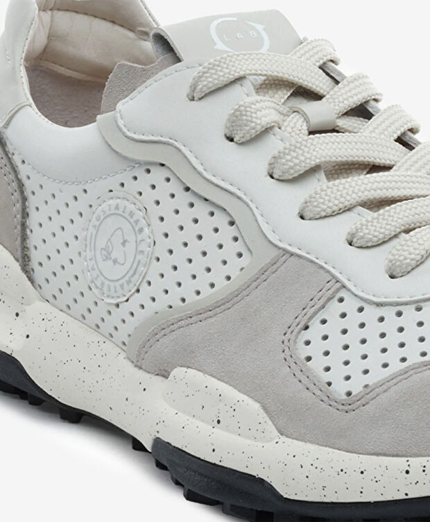 Erkek Açık Gri Hakiki Deri Spor Ayakkabı - 5