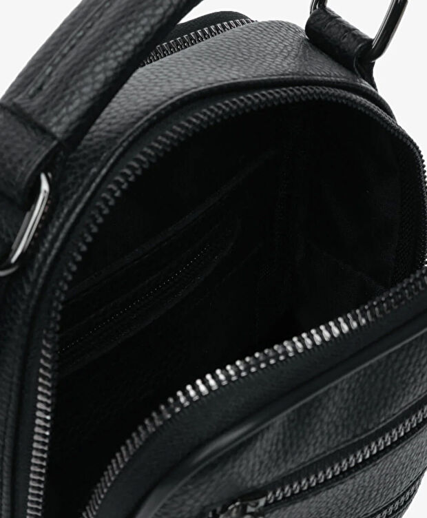 Erkek Siyah Çapraz Çanta - 6