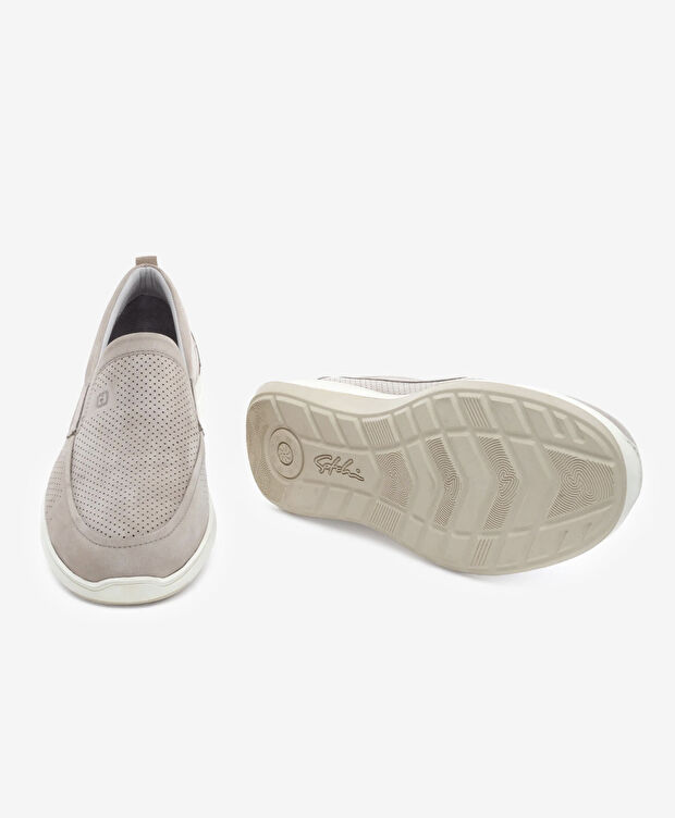 Erkek Vizon Hakiki Deri Comfort Ayakkabı - 6