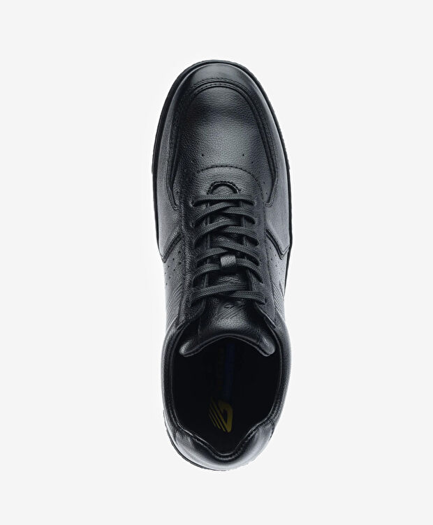 Erkek Siyah Hakiki Deri Comfort Ayakkabı - 4