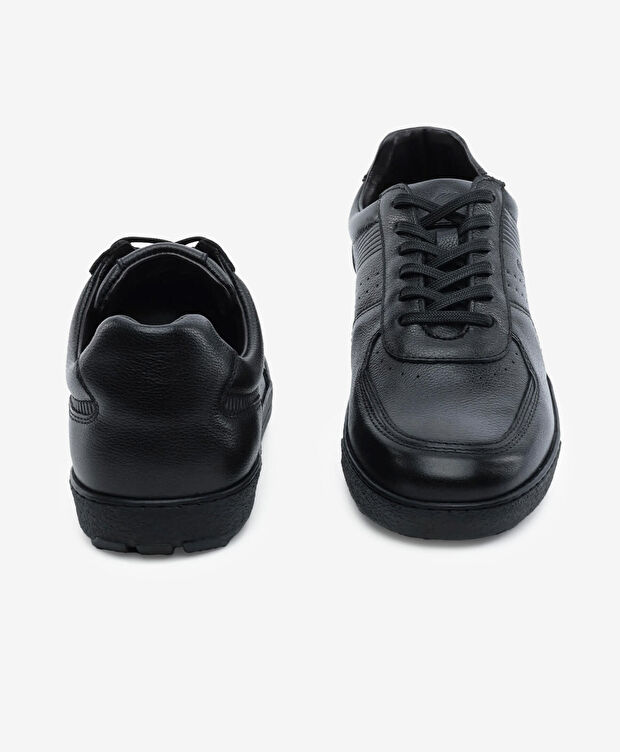 Erkek Siyah Hakiki Deri Comfort Ayakkabı - 7