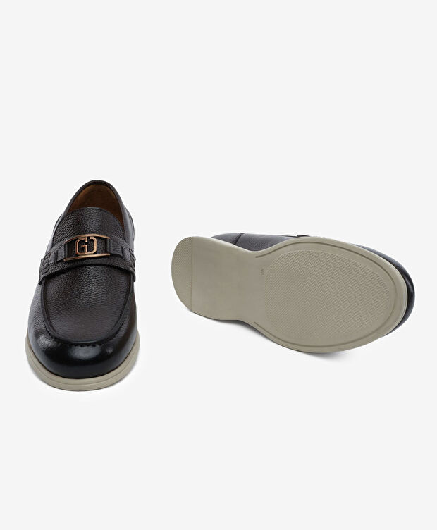 Erkek Kahverengi Hakiki Deri Loafer Ayakkabı - 6