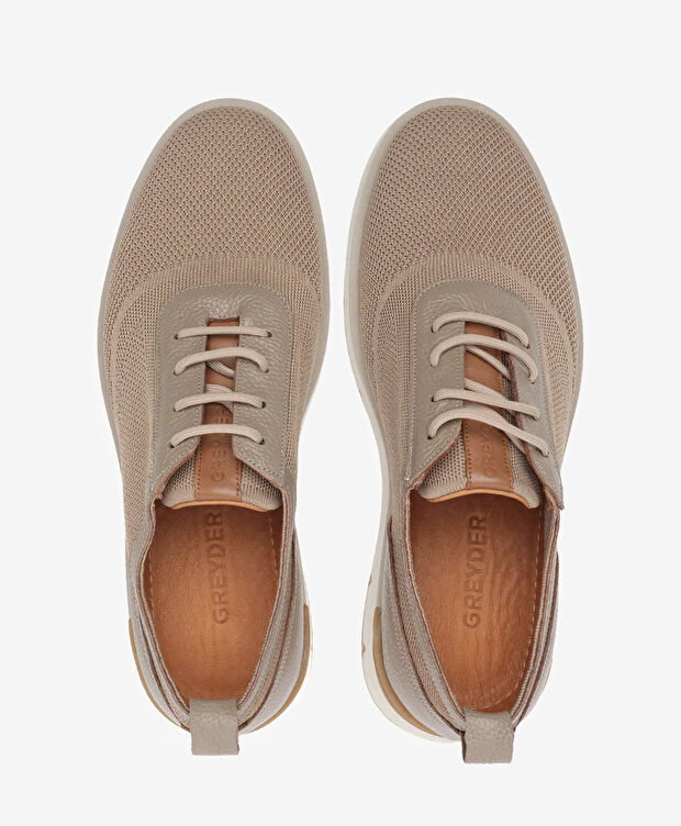 Erkek Bej Casual Ayakkabı - 5