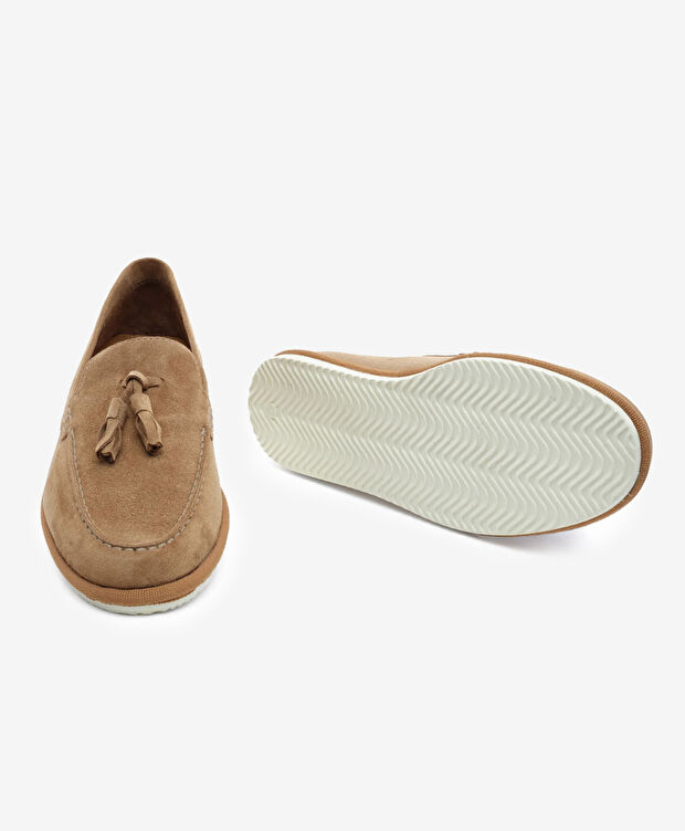 Erkek Taba Hakiki Deri Loafer Ayakkabı - 6