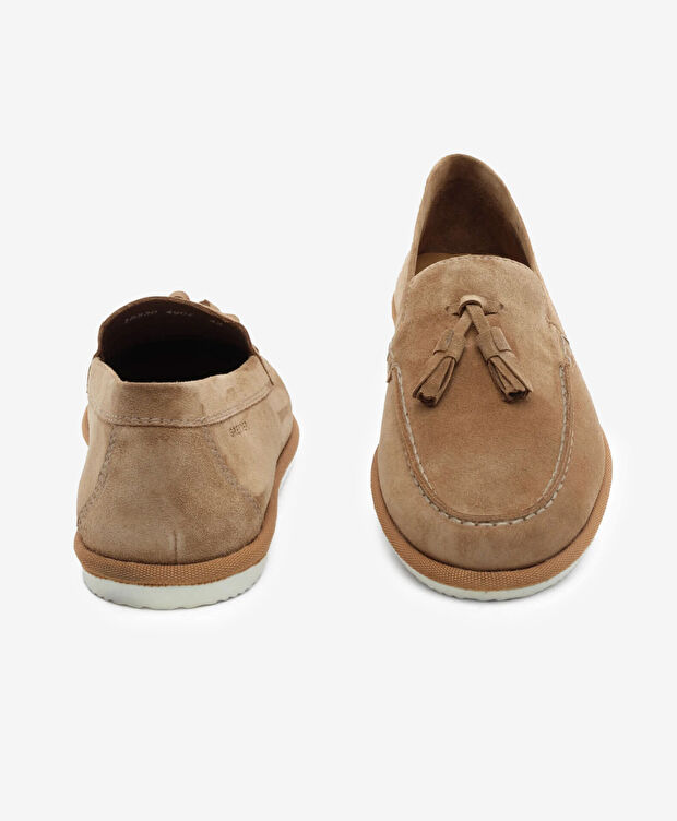 Erkek Taba Hakiki Deri Loafer Ayakkabı - 7