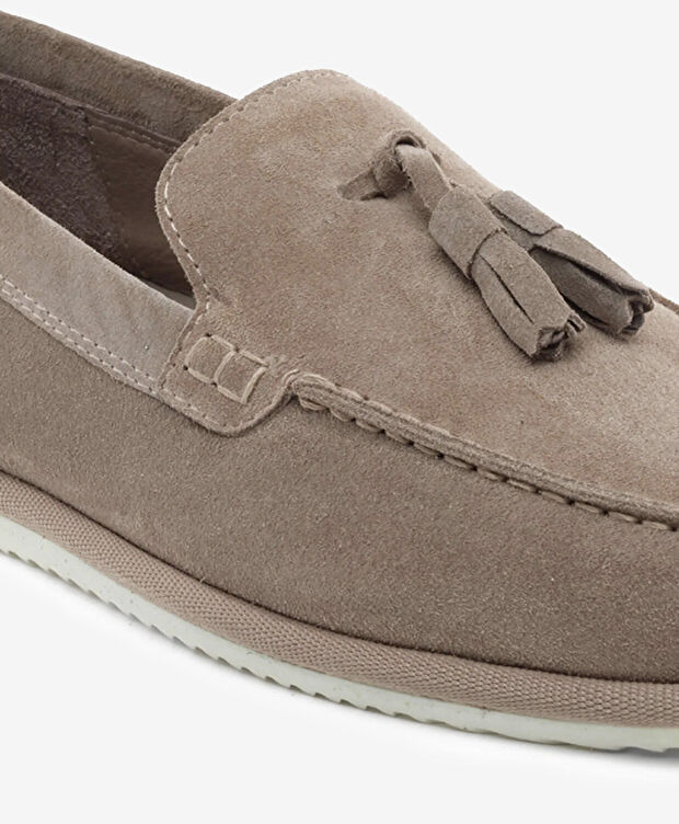 Erkek Vizon Hakiki Deri Loafer Ayakkabı - 5