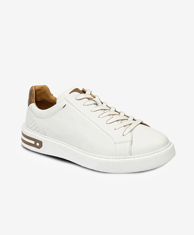 Erkek Beyaz Hakiki Deri Sneaker Ayakkabı - 2