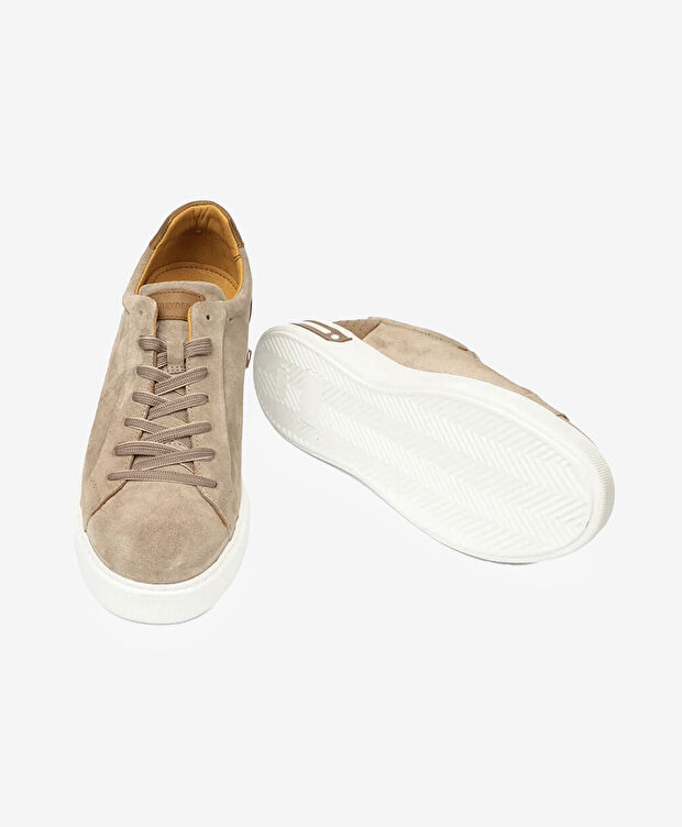 Erkek Vizon Hakiki Deri Sneaker Ayakkabı - 6