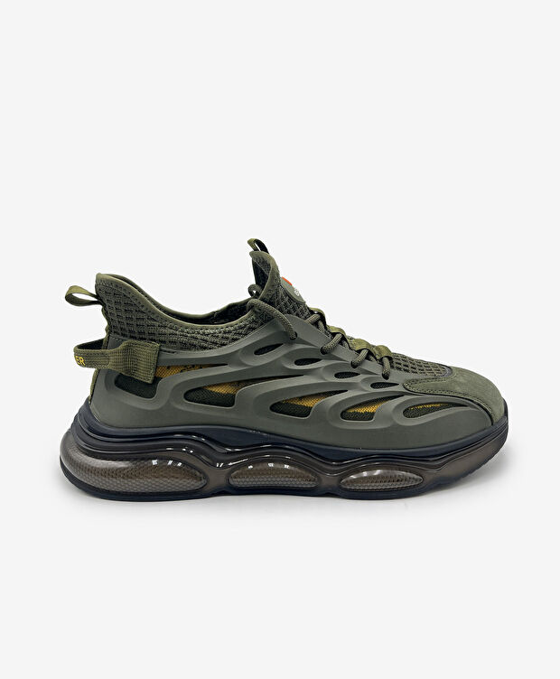 Erkek Haki Sarı Günlük Spor Ayakkabı - 1