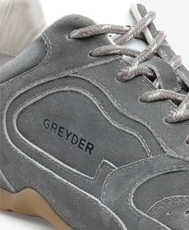 Erkek Gri Hakiki Deri Casual Ayakkabı - 5