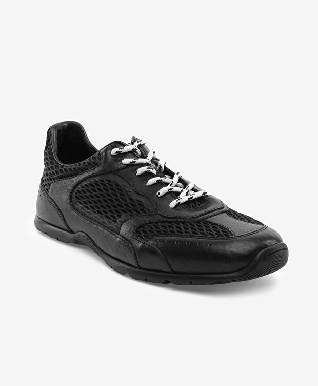 Erkek Siyah Hakiki Deri Casual Ayakkabı - 2