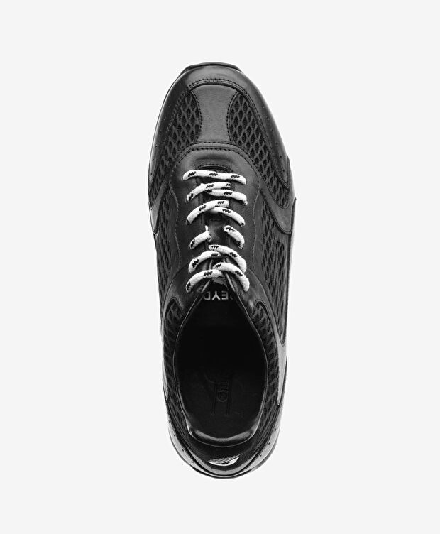 Erkek Siyah Hakiki Deri Casual Ayakkabı - 4