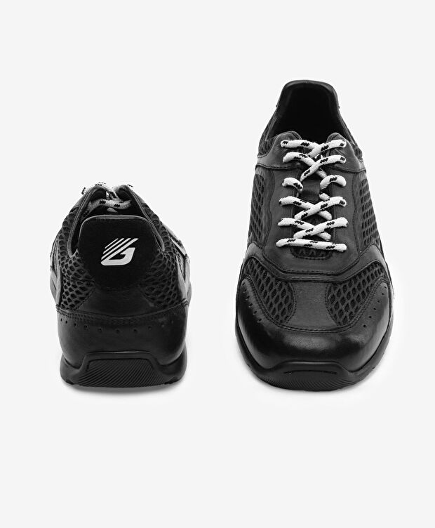 Erkek Siyah Hakiki Deri Casual Ayakkabı - 7