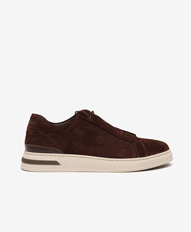 Erkek Kahverengi Hakiki Deri Sneaker Ayakkabı - 1