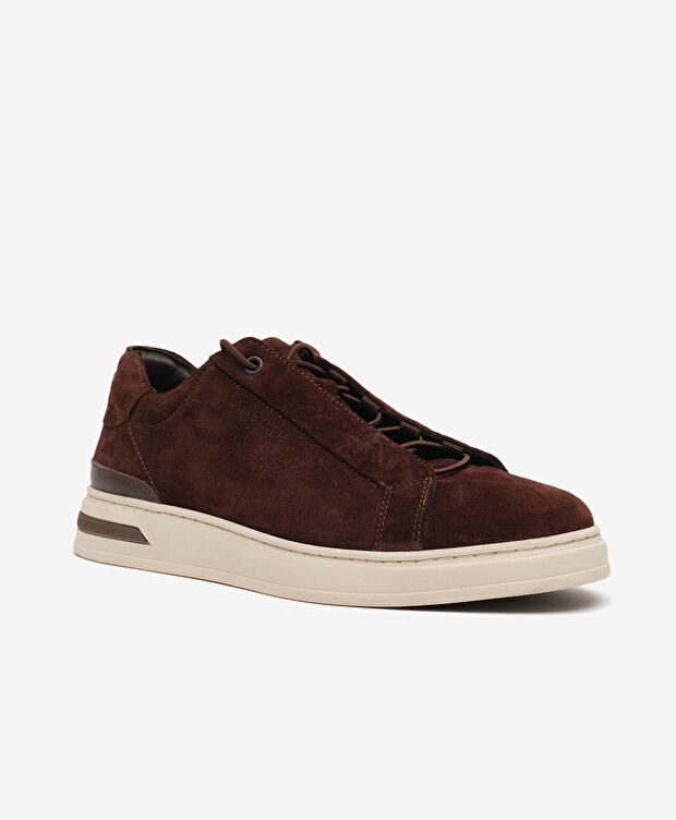 Erkek Kahverengi Hakiki Deri Sneaker Ayakkabı - 2