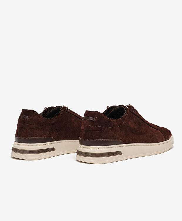 Erkek Kahverengi Hakiki Deri Sneaker Ayakkabı - 4