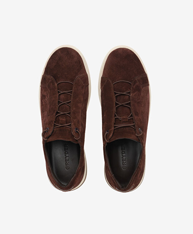 Erkek Kahverengi Hakiki Deri Sneaker Ayakkabı - 5