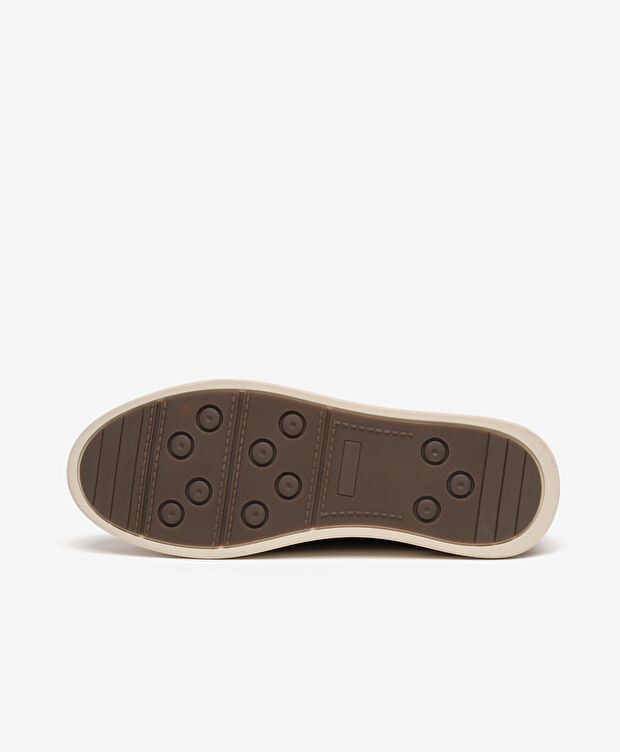 Erkek Kahverengi Hakiki Deri Sneaker Ayakkabı - 6