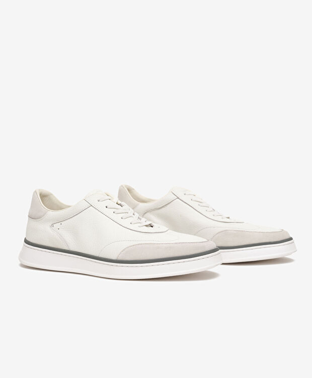 Erkek Beyaz Sneaker Ayakkabı - 3