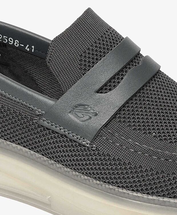 Erkek Antrasit Loafer Ayakkabı - 4