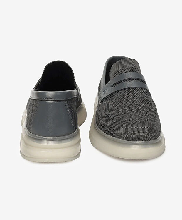Erkek Antrasit Loafer Ayakkabı - 6