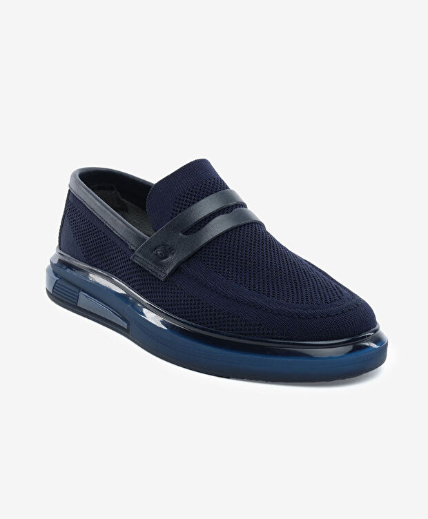Erkek Lacivert Loafer Ayakkabı - 2