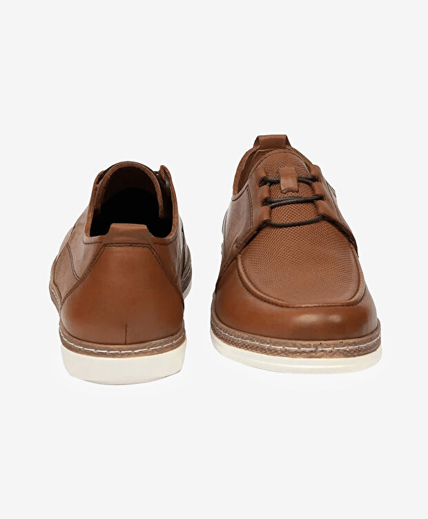 Erkek Taba Hakiki Deri Casual Ayakkabı - 7