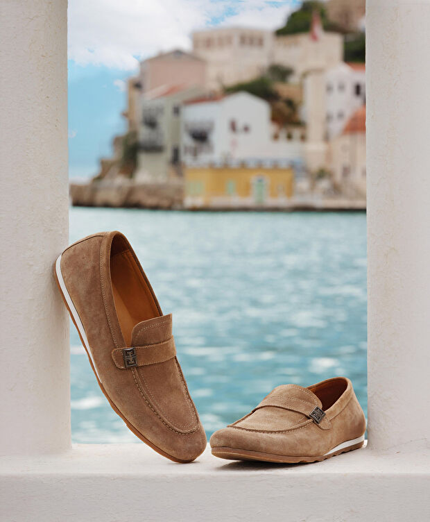 Erkek Kahverengi Hakiki Deri Loafer Ayakkabı - 9