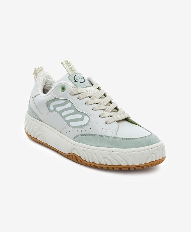 Kadın Mint Hakiki Deri Sneaker Ayakkabı - 2