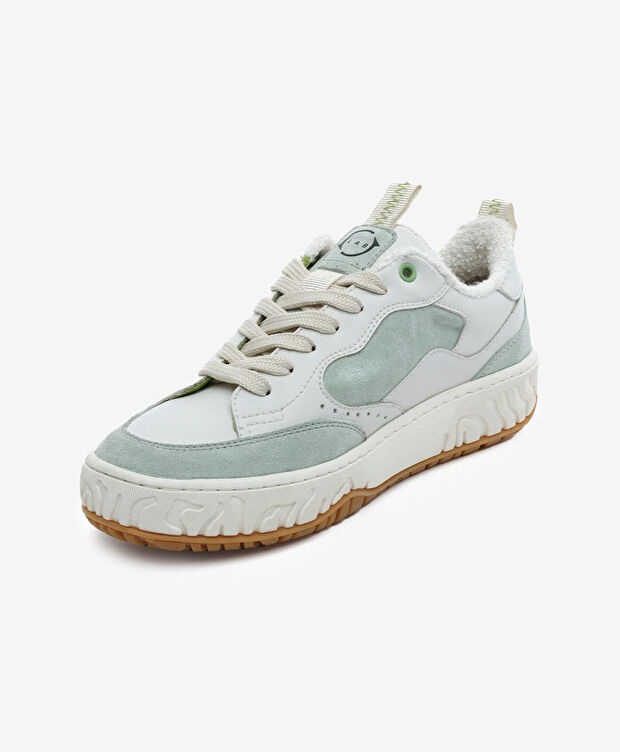 Kadın Mint  Hakiki Deri Sneaker Ayakkabı - 3