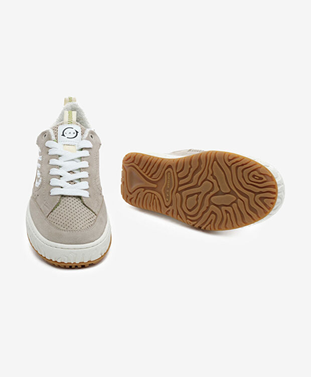 Kadın Kum Hakiki Deri Sneaker Ayakkabı - 6