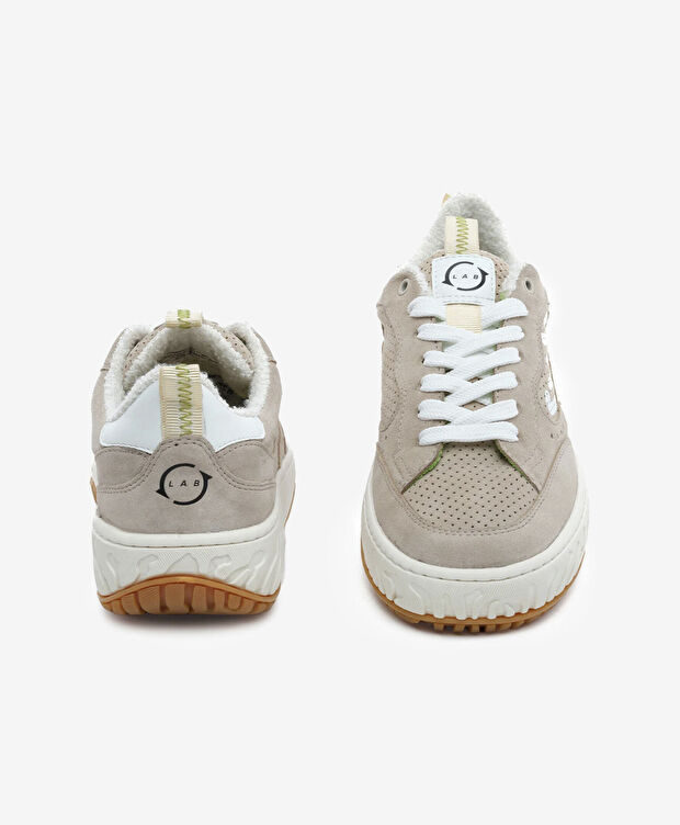Kadın Kum Hakiki Deri Sneaker Ayakkabı - 7