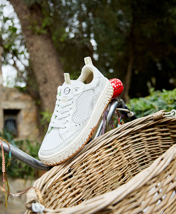 Greyder LAB Kadın Beyaz Gümüş Sneaker Ayakkabı - 8