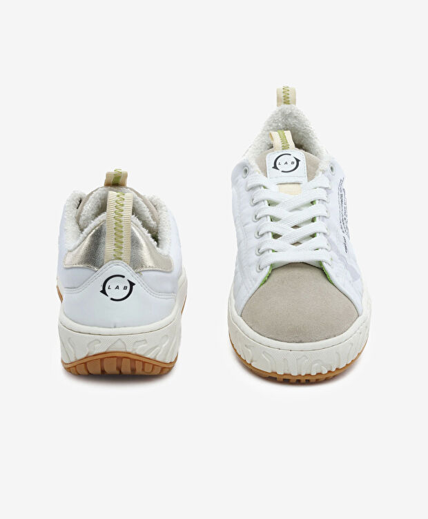 Kadın Bej Hakiki Deri Sneaker Ayakkabı - 7