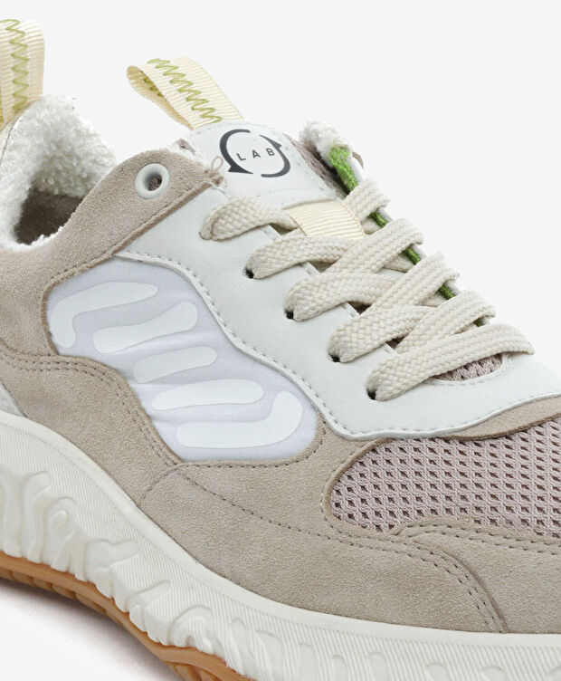 Kadın Ekru Hakiki Deri Spor Ayakkabı - 5