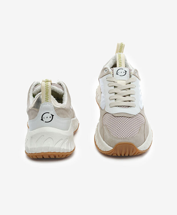 Kadın Ekru Hakiki Deri Spor Ayakkabı - 7